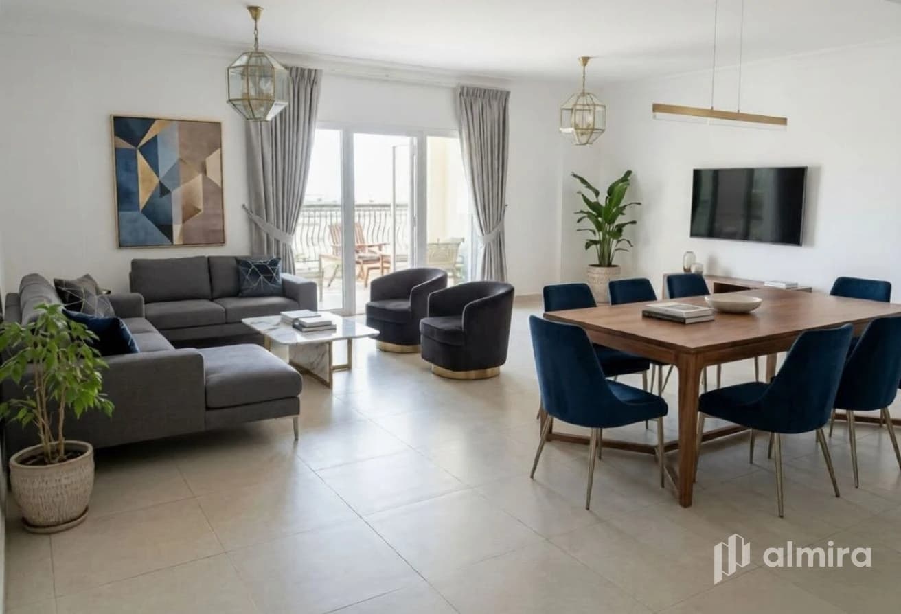 Golf and Sea View | Unfurnished | 3BR+Maid