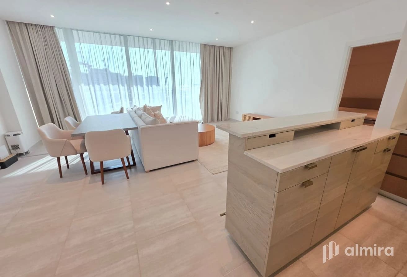 Simplex |Sea and Zayed Museum View| Semi Furnished
