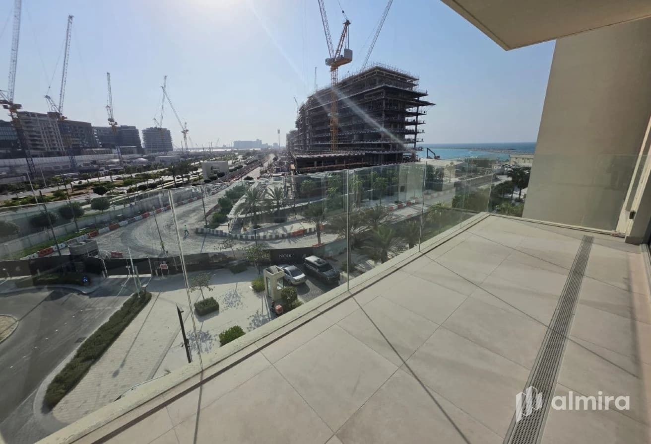Simplex |Sea and Zayed Museum View| Semi Furnished