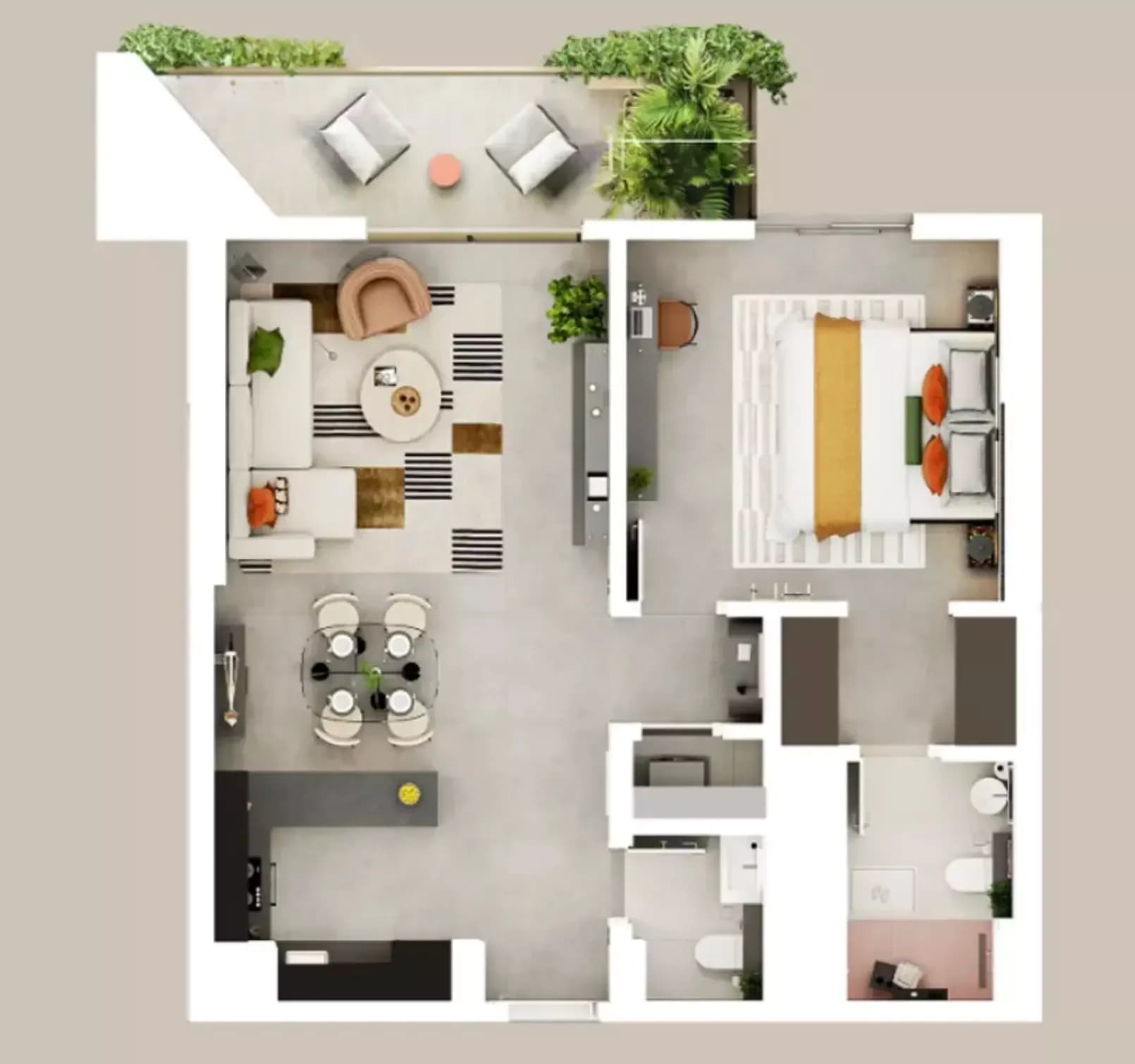 1 Bedroom Apartment